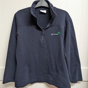Girl Scouts Navy Blue Quarter-Zip Sweatshirt